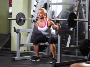 sporty woman im gym